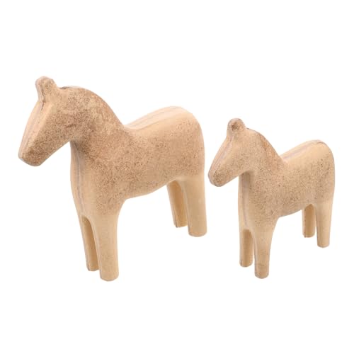 Milisten 1 Paar Schwedisches Holzpferd Figur Raumdekoration Regal Ornamente Holztierstatue Holzpferd Statue Ornamente Milisten 1 Paar Schwedisches Holzpferd Figur Raumdekoration Regal Ornamente Holztierstatue Holzpferd Statue Ornamente von Milisten