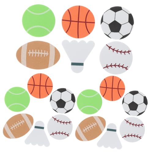 Milisten 1 Packung Aufkleber für Sportbälle Sticker Dekoration Selbstklebende Kugelaufkleber Ball-Mottoparty-Aufkleber Kugelaufkleber zum Selbermachen Eva Milisten 1 Packung Aufkleber für Sportbälle Sticker Dekoration Selbstklebende Kugelaufkleber Ball-Mottoparty-Aufkleber Kugelaufkleber zum Selbermachen Eva von Milisten