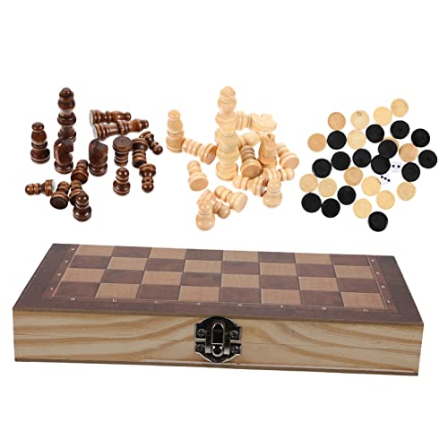 Milisten 1 Satz 3 1 Faltbares Schach Schachbrett Lernspielzeug für pädagogisches Schach Spielzeugschach Kinderschach hölzern Brown Milisten 1 Satz 3 1 Faltbares Schach Schachbrett Lernspielzeug für pädagogisches Schach Spielzeugschach Kinderschach hölzern Brown von Milisten