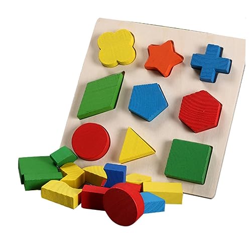 Milisten 1 Satz 3 Stück passende Bausteine Geometrischer passender Baustein mit geometrischen Blöcken Lernspielzeug aus Holz Hölzern Milisten 1 Satz 3 Stück passende Bausteine Geometrischer passender Baustein mit geometrischen Blöcken Lernspielzeug aus Holz Hölzern von Milisten