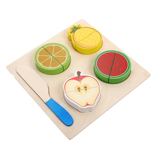Milisten 1 Satz 3D -Obst -Puzzle Kleinkindspielzeug Puzzle- für Montessori- für die frühe Bildung sensorisches Früchte hölzern von Milisten