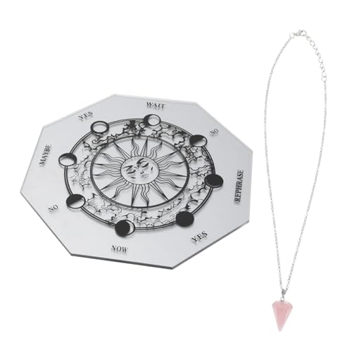 Milisten 1 Satz Acryl Divinationsplatte mit Graviertem Muster Transparentes Set für Kreative Dekoration und Spirituelle Spiele für Zuhause oder Partys Teile Milisten 1 Satz Acryl Divinationsplatte mit Graviertem Muster Transparentes Set für Kreative Dekoration und Spirituelle Spiele für Zuhause oder Partys Teile von Milisten