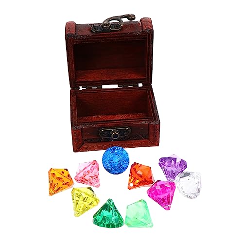 Milisten 1 Satz Acryl Edelstein Spielset für Große Farbenfrohe Kristallgems für Bastelarbeiten Schatzsuche und Partys Spielzeuge für Drinnen und Draußen von Milisten