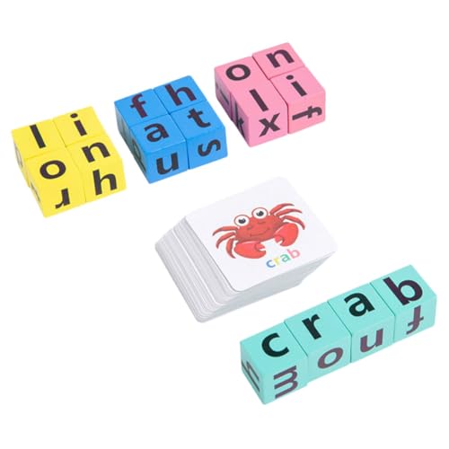 Milisten 1 Satz Alphabet Lernspielzeug für Interaktives Holzspielzeug zur Buchstabenerkennung und Wortbildung Fördert Gedächtnis Koordination und Kreativität für Kleinkinder von Milisten