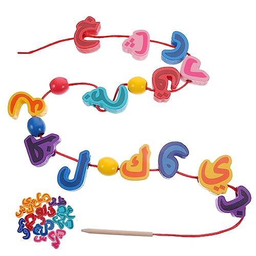 Milisten 1 Satz Arabisches Alphabet Lernspielzeug aus Holzperlen Puzzle für Kleinkinder Montessori für Frühes Lernen für Vorschule und Zuhause Milisten 1 Satz Arabisches Alphabet Lernspielzeug aus Holzperlen Puzzle für Kleinkinder Montessori für Frühes Lernen für Vorschule und Zuhause von Milisten