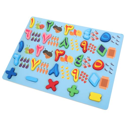 Milisten 1 Satz Arabisches Zahlen Puzzle aus Pädagogisches Logikspielzeug für Kleinkinder Fördert Frühes Lernen und Logisches Geeignet für Kleine Hände zum Spielerischen Lernen von von Milisten