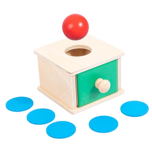 Milisten 1 Satz Ball- Und Münzkasten Vorschullernspielzeug Objektdauerung Kinderspielzeug Vorschulspielzeug Geometrische Form Passende Spielzeuge Für Holz Milisten 1 Satz Ball- Und Münzkasten Vorschullernspielzeug Objektdauerung Kinderspielzeug Vorschulspielzeug Geometrische Form Passende Spielzeuge Für Holz von Milisten