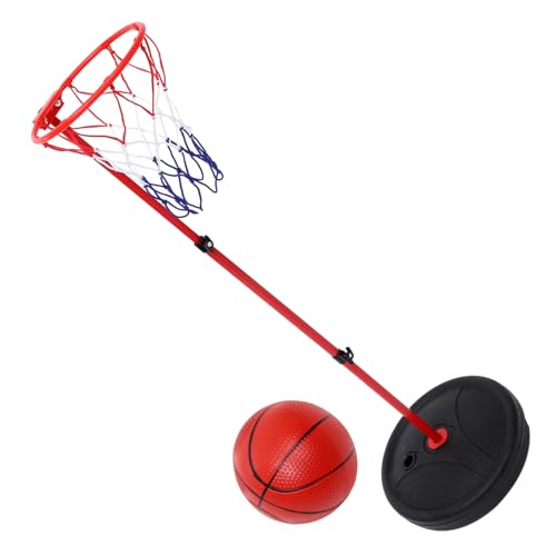 Milisten 1 Satz Basketball im Freien Babybällebecken Mini-Pool-Basketballbälle Basketball aus Gummi Korbbasketball Outdoor-Sportball Mini-Basketbälle Plastik rot von Milisten