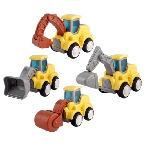 Milisten 1 Satz Baufahrzeug interessantes Baufahrzeug- Autospielzeug kleines Baggerspielzeug Party-Truck-Modell Auto kleines Plastik von Milisten
