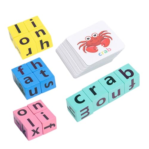 Milisten 1 Satz Baustein-Puzzle- Alphabet-Erkenntnisspiel Buchstaben-Lernblöcke Wörter Karten frühe Lernspiele Buchstabenblock für Lernspielzeug Papier Milisten 1 Satz Baustein-Puzzle- Alphabet-Erkenntnisspiel Buchstaben-Lernblöcke Wörter Karten frühe Lernspiele Buchstabenblock für Lernspielzeug Papier von Milisten