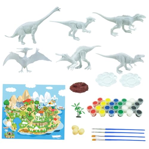Milisten 1 Satz Bemalte Dinosaurier-spielzeuge Dinosaurier-modellspielzeug Aus Kunststoff Handgemachtes Malspielzeug Pädagogisches Farbzeichnungs-dinosaurierspielzeug Plastik Bunt Milisten 1 Satz Bemalte Dinosaurier-spielzeuge Dinosaurier-modellspielzeug Aus Kunststoff Handgemachtes Malspielzeug Pädagogisches Farbzeichnungs-dinosaurierspielzeug Plastik Bunt von Milisten