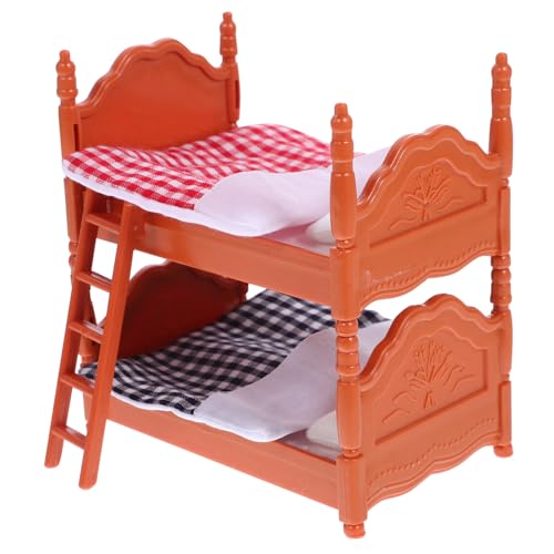 Milisten 1 Satz Bettmodell Etagenbett für Puppen Miniatur Puppenhausbett Etagenbetten für Puppen Spielzeugbett Mini House Accessory Mini-Möbeldekoration Puppenminibett Abs Milisten 1 Satz Bettmodell Etagenbett für Puppen Miniatur Puppenhausbett Etagenbetten für Puppen Spielzeugbett Mini House Accessory Mini-Möbeldekoration Puppenminibett Abs von Milisten