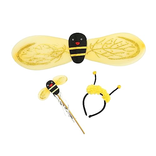 Milisten 1 Satz Bienen Kostüm Set für Mädchen Teiliges Zubehör mit Flügeln und Zauberstab Dekoration für Kinderfeste und Cosplay Sicher und für Empfindliche Haut Milisten 1 Satz Bienen Kostüm Set für Mädchen Teiliges Zubehör mit Flügeln und Zauberstab Dekoration für Kinderfeste und Cosplay Sicher und für Empfindliche Haut von Milisten