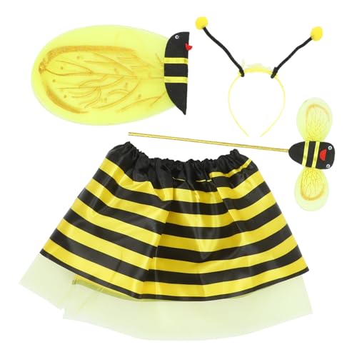 Milisten 1 Satz Bienenkostüm Set für Teiliges Set mit Flügeln Tüllrock Haarreif und Tanzaufführungen Karneval Halloween und Bienen Themenpartys Leuchtendem Milisten 1 Satz Bienenkostüm Set für Teiliges Set mit Flügeln Tüllrock Haarreif und Tanzaufführungen Karneval Halloween und Bienen Themenpartys Leuchtendem von Milisten