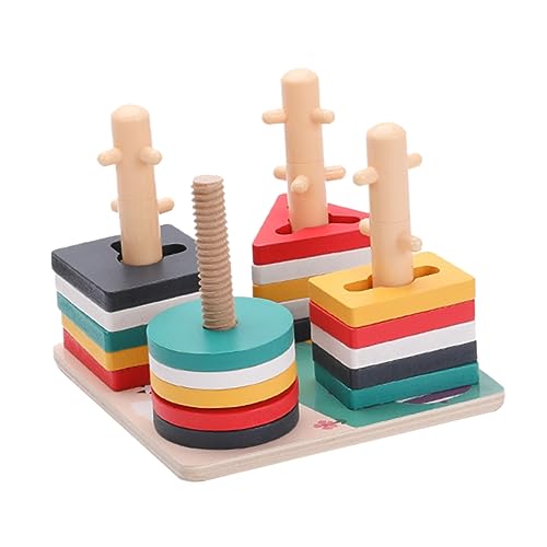 Milisten 1 Satz Bildungsspielzeug Holzbaustein Frühes Lernen Puzzlesäule Bausteine Kinderkognitionsspielzeug Kinderspielzeug hölzern Colorful Milisten 1 Satz Bildungsspielzeug Holzbaustein Frühes Lernen Puzzlesäule Bausteine Kinderkognitionsspielzeug Kinderspielzeug hölzern Colorful von Milisten
