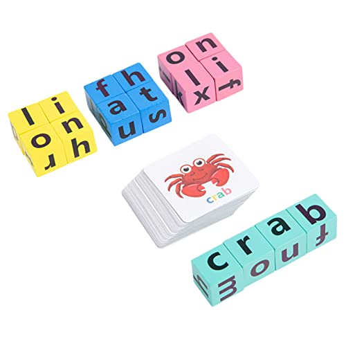 Milisten 1 Satz Bildungsspielzeug Rechtschreibspiele kinderbrief Lernen blöcke Kinderspielzeug Alphabet-Puzzle- Kindererziehungsspielzeug Alphabet -Puzzle hölzern von Milisten
