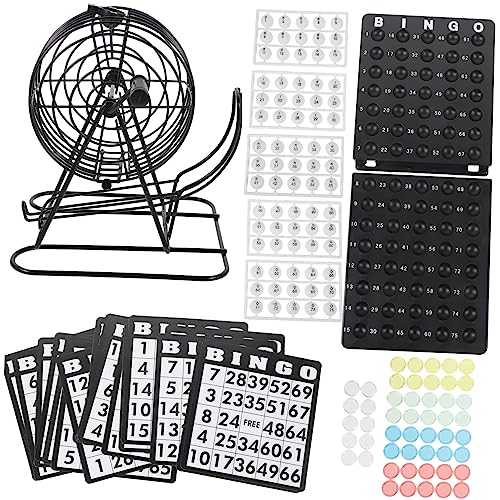 Milisten Bingo Spielset für Erwachsene und Kinder Brettspiel mit Bingo Kugeln und Rollkäfig für Partys Familientreffen und Spieleabende von Milisten