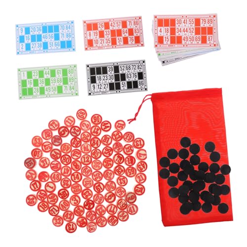 Milisten 1 Satz Bingo Spielset Interaktives Bingo mit Zahlenkarten und Spielsteinen für Partys Geburtstagsfeiern und Besondere Anlässe Fördert Logisches und Konzentration Milisten 1 Satz Bingo Spielset Interaktives Bingo mit Zahlenkarten und Spielsteinen für Partys Geburtstagsfeiern und Besondere Anlässe Fördert Logisches und Konzentration von Milisten