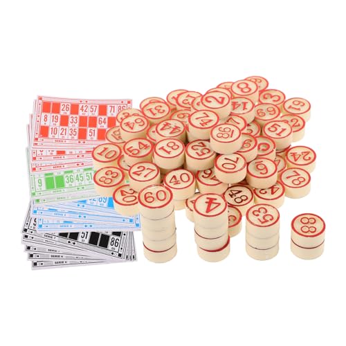 Milisten 1 Satz Bingo -brettspiel Kind Groß Russisches Familientreffen-bingospiel Logisches Bingo-schachspiel Figurenspiel Party Lustiges Spiel Schachspielspielzeug Holz Rot Milisten 1 Satz Bingo -brettspiel Kind Groß Russisches Familientreffen-bingospiel Logisches Bingo-schachspiel Figurenspiel Party Lustiges Spiel Schachspielspielzeug Holz Rot von Milisten