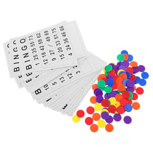 Milisten 1 Satz Bingokarten Party Game Cons Bingochips für Bingospiele Pokerkarten Spielchips Bingo-Spiel-Kit Bingo -Marker Kunststoffchips für Spiele Chips Chips Plastik Milisten 1 Satz Bingokarten Party Game Cons Bingochips für Bingospiele Pokerkarten Spielchips Bingo-Spiel-Kit Bingo -Marker Kunststoffchips für Spiele Chips Chips Plastik von Milisten