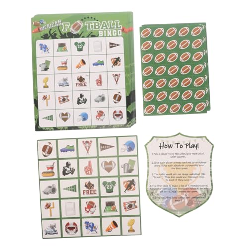 Milisten 1 Satz -Brettspiel Fußball-Brettspiel Bingokarten wiederverwendbar Fußballpartyspiele Pappchips Fußballpartygunst Bingo-Karten Bingo-Spielkarten Papier Milisten 1 Satz -Brettspiel Fußball-Brettspiel Bingokarten wiederverwendbar Fußballpartyspiele Pappchips Fußballpartygunst Bingo-Karten Bingo-Spielkarten Papier von Milisten