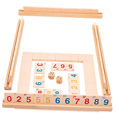 Milisten 1 Satz Brettspiel aus Holz Mahjong Shut-The-Box-Spiel Party -Brettspiele Brettspiele für Erwachsene Familienbrettspiele schließen traditionelle Spiele Simulationsspielzeug hölzern Milisten 1 Satz Brettspiel aus Holz Mahjong Shut-The-Box-Spiel Party -Brettspiele Brettspiele für Erwachsene Familienbrettspiele schließen traditionelle Spiele Simulationsspielzeug hölzern von Milisten