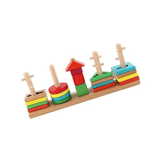 Milisten 1 Satz Buntes Geometrisches Holzspielzeug Set für Pädagogisches Steckspiel für Kreative und Farbmatching für Eltern Interaktion und Lernspielzeug Ab Jahr Milisten 1 Satz Buntes Geometrisches Holzspielzeug Set für Pädagogisches Steckspiel für Kreative und Farbmatching für Eltern Interaktion und Lernspielzeug Ab Jahr von Milisten