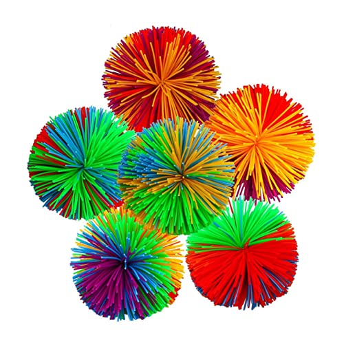 Milisten 1 Satz Buntes Silikon Fluffy Ball Set Stressabbau Sensorische Fidget Kugeln für Erwachsene Leicht und Tragbar für Spiele und Entspannung von Milisten