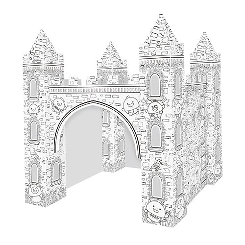 Milisten 1 Satz Castle Coloring Puzzle Kreatives DIY Modellbau Puzzle für Bastelspielzeug mit Graffiti Mustern Fantasie und Kreativität für Geburtstagsgeschenke und Wohnraumdekoration von Milisten