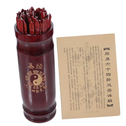 Milisten 1 Satz Chinesisches Wahrsage Buch Wahrsagestäbchen Praktischer Eimer für Divination für Familie und Freunde Tragbar und Einfach zu Lagern Milisten 1 Satz Chinesisches Wahrsage Buch Wahrsagestäbchen Praktischer Eimer für Divination für Familie und Freunde Tragbar und Einfach zu Lagern von Milisten