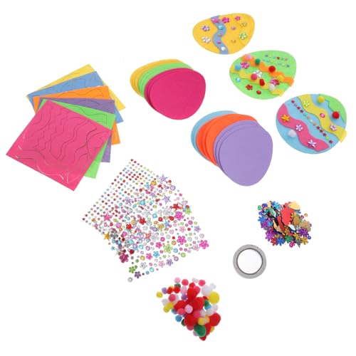 Milisten 1 Satz DIY Ostern Dekorationsset Teiliges Bastelset für Eva Aufklebern und Zubehör für Kreative Osterbasteleien für Partys und Schulprojekte Milisten 1 Satz DIY Ostern Dekorationsset Teiliges Bastelset für Eva Aufklebern und Zubehör für Kreative Osterbasteleien für Partys und Schulprojekte von Milisten