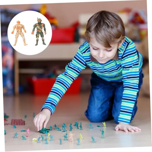 Milisten 1 Satz DIY Soldaten Modell mit Zubehörteilen Plastische Militärfiguren für Kreative Spielmöglichkeiten und Tischdekoration Milisten 1 Satz DIY Soldaten Modell mit Zubehörteilen Plastische Militärfiguren für Kreative Spielmöglichkeiten und Tischdekoration von Milisten