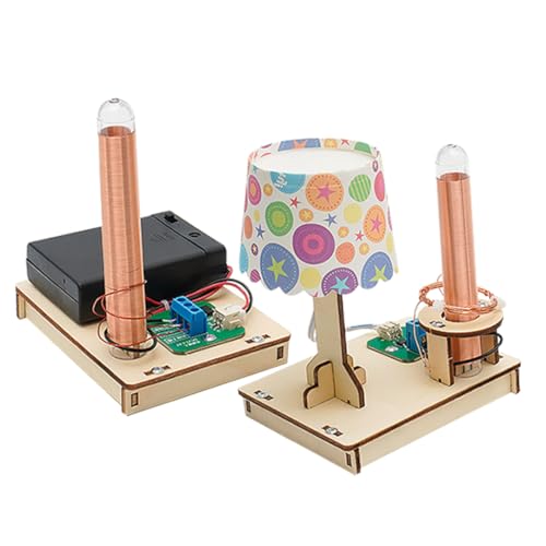 Milisten 1 Satz DIY Wissenschafts Kit für Wireless Power Transmission Tischlampen Bausatz für Experimente Geeignet für Stem Projekte und Lernen von Milisten