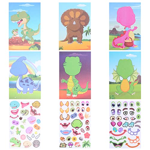 Milisten 1 Satz Dinosaurier Sticker Teile DIY Aufkleber zum Gestalten und Kombinieren Kreative Dinosaurier Gesichtsaufkleber für Belohnungen Kunstunterricht und Partys Milisten 1 Satz Dinosaurier Sticker Teile DIY Aufkleber zum Gestalten und Kombinieren Kreative Dinosaurier Gesichtsaufkleber für Belohnungen Kunstunterricht und Partys von Milisten