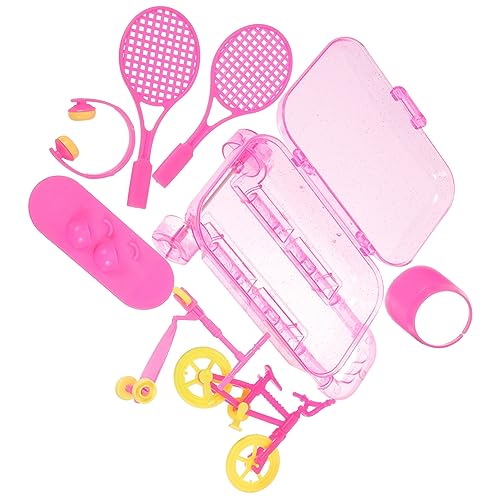 Milisten 1 Satz Doll Accessories Set Teiliges Puppenspielzeug mit Koffer Kopfhörer Tennisschläger Hut Skateboard und Fahrrad Kreatives Rollenspielzeug für Farben Zufällig Milisten 1 Satz Doll Accessories Set Teiliges Puppenspielzeug mit Koffer Kopfhörer Tennisschläger Hut Skateboard und Fahrrad Kreatives Rollenspielzeug für Farben Zufällig von Milisten