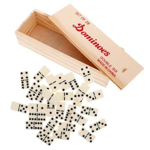 Milisten 1 Satz Dominoes aus Holz Teiliges für Erwachsene mit Aufbewahrungsbox Lernspielzeug Logischem und Mathematischen Fähigkeiten für Familienspiele und Soziale Zusammenkünfte Milisten 1 Satz Dominoes aus Holz Teiliges für Erwachsene mit Aufbewahrungsbox Lernspielzeug Logischem und Mathematischen Fähigkeiten für Familienspiele und Soziale Zusammenkünfte von Milisten