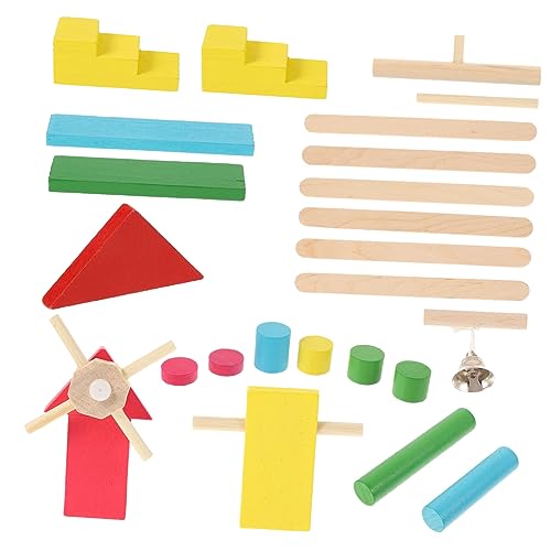 Milisten 1 Satz Dominospielzeug bausteine Kinderspiele Domino-Zugspielzeug Bauen Domino- für Dominosteine Kinderspielzeug Domino-Bausteine Holz von Milisten