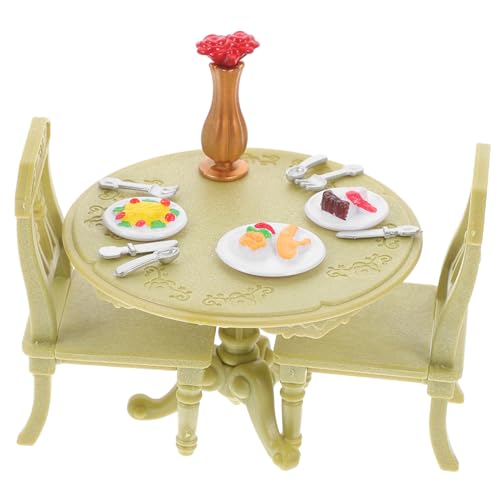 Milisten 1 Satz Doppel -Tisch- Und Stuhlspielzeug Dollhouse Möbelspielzeug Mini Dollhouse Schlafzimmermöbel Puppe Möbel Für Dollhouse Möbelmodell Grün Abs Milisten 1 Satz Doppel -Tisch- Und Stuhlspielzeug Dollhouse Möbelspielzeug Mini Dollhouse Schlafzimmermöbel Puppe Möbel Für Dollhouse Möbelmodell Grün Abs von Milisten