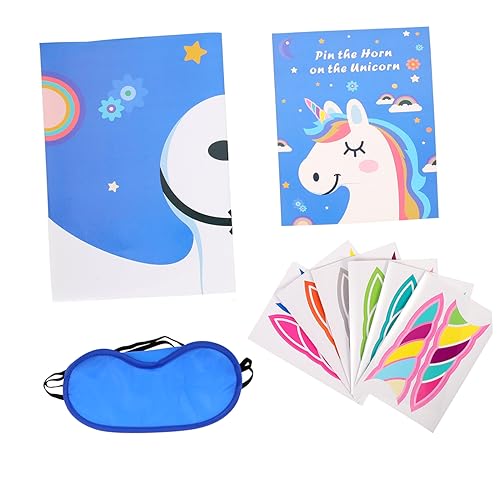 Milisten 1 Satz Einhorn Spielset mit Aufklebern Lustiges Einhorn Partyspiel für Geburtstagsfeiern und Babypartys Fördert Geschicklichkeit und Kreativität Wiederverwendbar und Tragbar Milisten 1 Satz Einhorn Spielset mit Aufklebern Lustiges Einhorn Partyspiel für Geburtstagsfeiern und Babypartys Fördert Geschicklichkeit und Kreativität Wiederverwendbar und Tragbar von Milisten