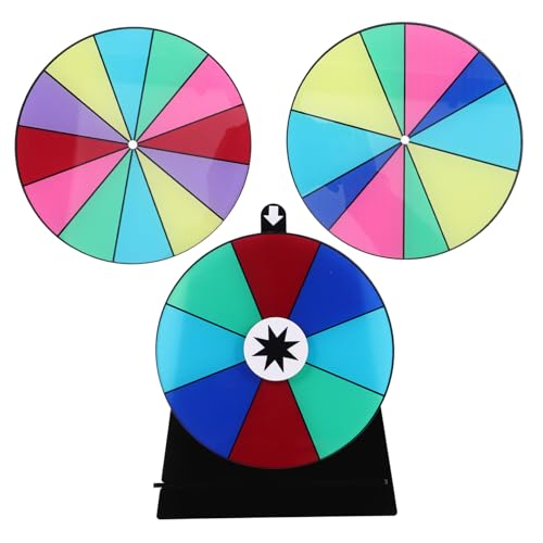 Milisten 1 Satz - Entscheidungsrad für Lebensmittel erstaunliches Roulette -Spiel Mini-Spinnrad -Spiel Sich drehendes Preisrad Peg-Brettspiel Acryl von Milisten