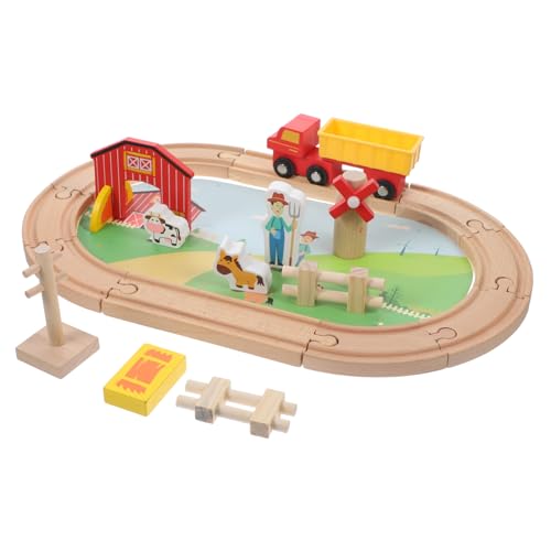 Milisten 1 Satz Farm Track - verfolgen Eisenbahnspielzeug für Jungen Holzspielzeug Eisenbahnspielzeug für Kleinkinder Mini-Zug- Kognitionsspielzeug hölzern Milisten 1 Satz Farm Track - verfolgen Eisenbahnspielzeug für Jungen Holzspielzeug Eisenbahnspielzeug für Kleinkinder Mini-Zug- Kognitionsspielzeug hölzern von Milisten
