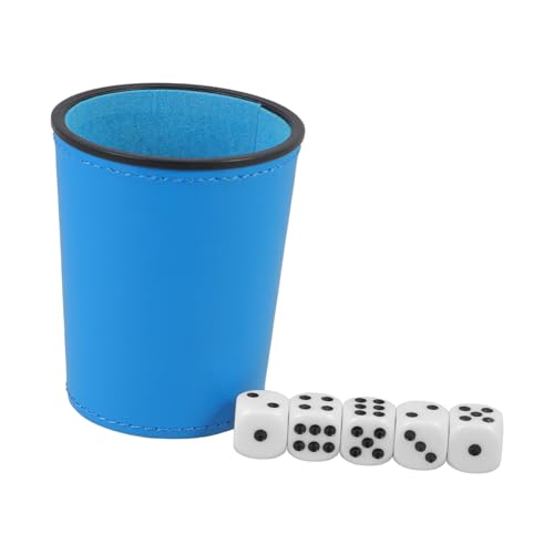 Milisten 1 Satz Festival Dice Cup Robuster Würfelbecher aus PU Partys und Spieleabende Leicht und Tragbar für Drinnen und Draußen Stilvolles Design von Milisten