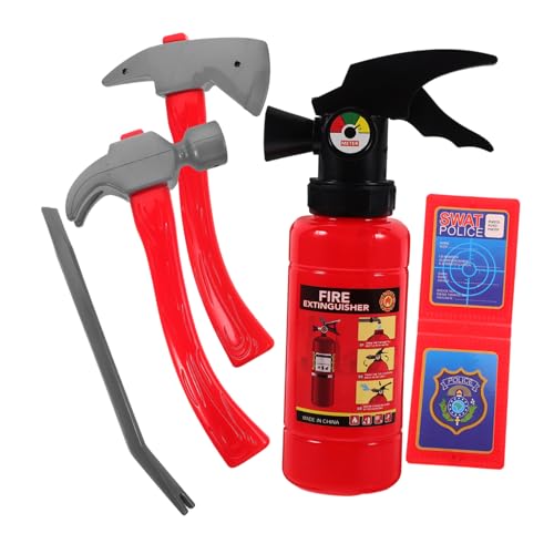 Milisten 1 Satz Feuerwehranzug Für Kleinkind Hinterhof Kinderspielzeug Feuerwehrmann Für Lustiges Feuerlöscher Kinderbedarf Kindergeschenk Abs Rot Milisten 1 Satz Feuerwehranzug Für Kleinkind Hinterhof Kinderspielzeug Feuerwehrmann Für Lustiges Feuerlöscher Kinderbedarf Kindergeschenk Abs Rot von Milisten