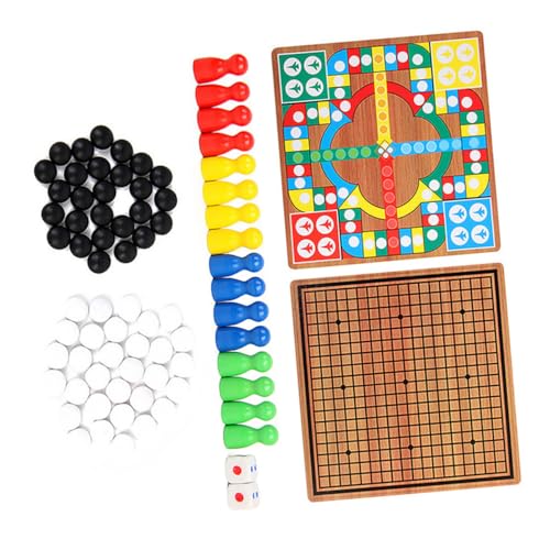Milisten 1 Satz Fliegendes Schach in Reihe Lernspielzeug für Sicheres Familien Reisenspiel mit Holzfiguren in Farben für Gemeinsame Milisten 1 Satz Fliegendes Schach in Reihe Lernspielzeug für Sicheres Familien Reisenspiel mit Holzfiguren in Farben für Gemeinsame von Milisten