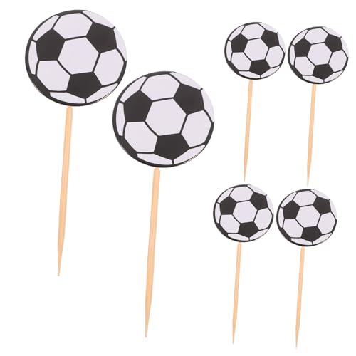 Milisten 1 Satz Fußball-kucheneinsatz Dekorationen Post Fußball Cupcake Topper Kugeln Kuchen Geburtstagskuchenverzierungen Themenparty-cupcake-picks Papier 60 Stück Milisten 1 Satz Fußball-kucheneinsatz Dekorationen Post Fußball Cupcake Topper Kugeln Kuchen Geburtstagskuchenverzierungen Themenparty-cupcake-picks Papier 60 Stück von Milisten