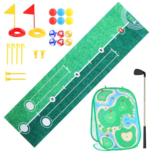 Milisten 1 Satz Golfspielzeugset für Outdoor Indoor Golfspielzeuge mit Zubehör für Kleinkinder Fördert Hand Auge Koordination und Körperliche Entwicklung für Gartenpartys von Milisten