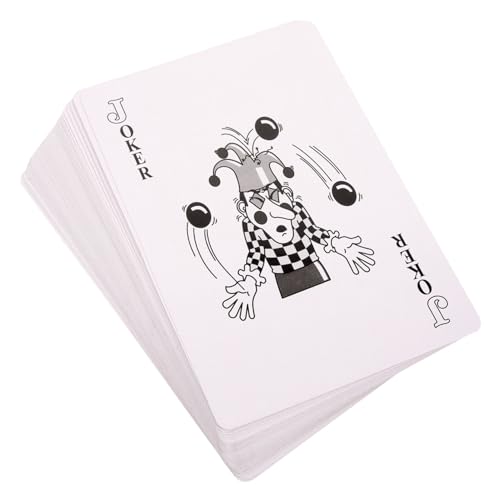 Milisten 1 Satz Große Spielkarten Überdimensionale Pokerkarten für Partys Unterhaltungs und Brettspiele Leichte und Spielkarten für Erwachsenen Spaß von Milisten