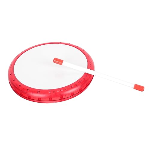 MILISTEN 1 Satz Handtrommel Rote Percussion Instrumente für Kleinkinder mit Schlägel für Musikalische Früherziehung und Kreative Aufführungen MILISTEN 1 Satz Handtrommel Rote Percussion Instrumente für Kleinkinder mit Schlägel für Musikalische Früherziehung und Kreative Aufführungen von Milisten