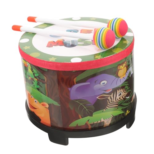 Milisten 1 Satz Handtrommel für Musikinstrument mit Schlägeln Sicheres und Langlebiges Percussion Instrument für Musikalische von Kleinkindern von Milisten