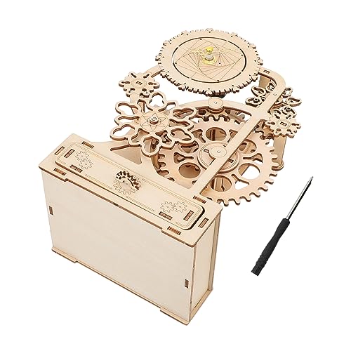 Milisten 1 Satz Holz DIY Musikbox mit Stifthalter Retro Wind Up Spieluhr für Kreative Bastelprojekte zur Aufbewahrung von Stiften und Schulbedarf Stabil und Leicht für Täglichen Gebrauch Milisten 1 Satz Holz DIY Musikbox mit Stifthalter Retro Wind Up Spieluhr für Kreative Bastelprojekte zur Aufbewahrung von Stiften und Schulbedarf Stabil und Leicht für Täglichen Gebrauch von Milisten